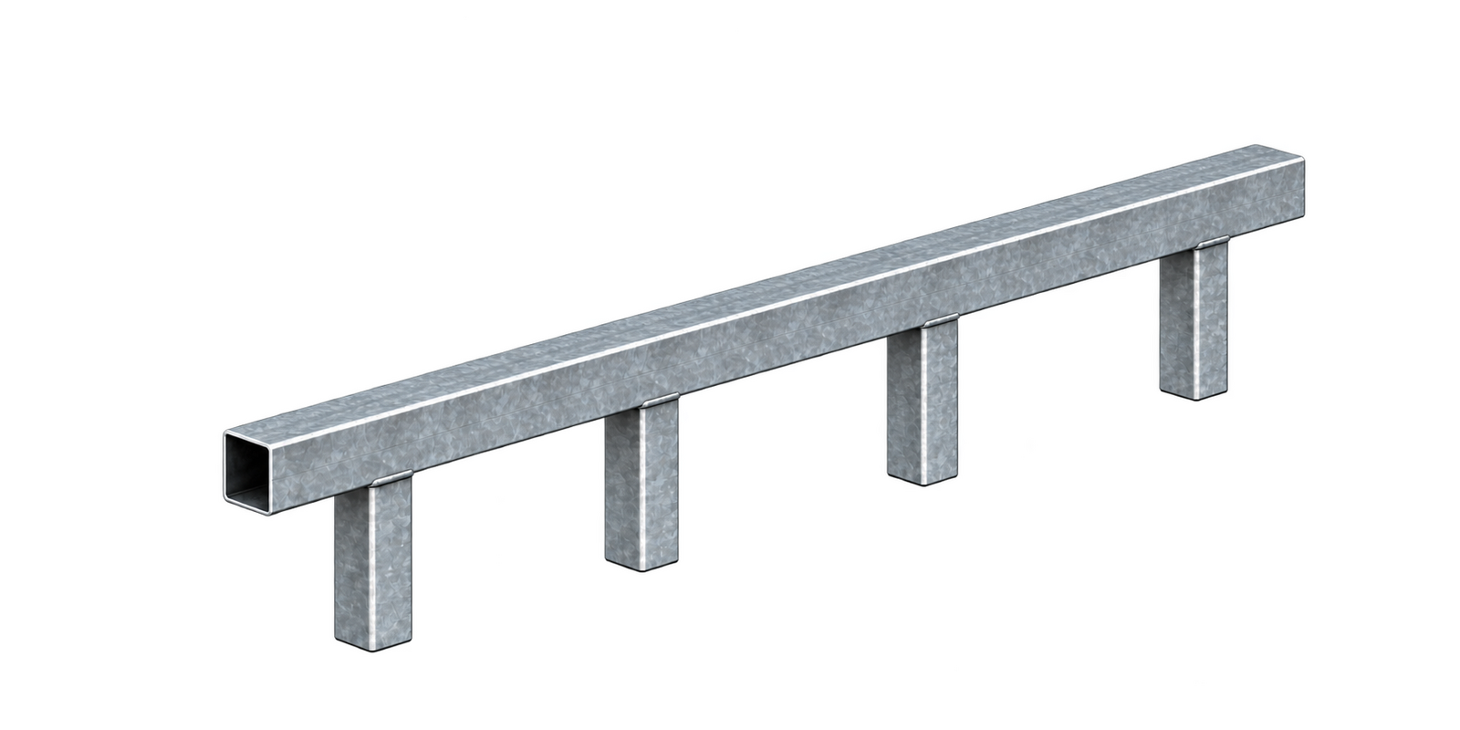 Sliding Gate Track Support 65x65x1.6x8000mm