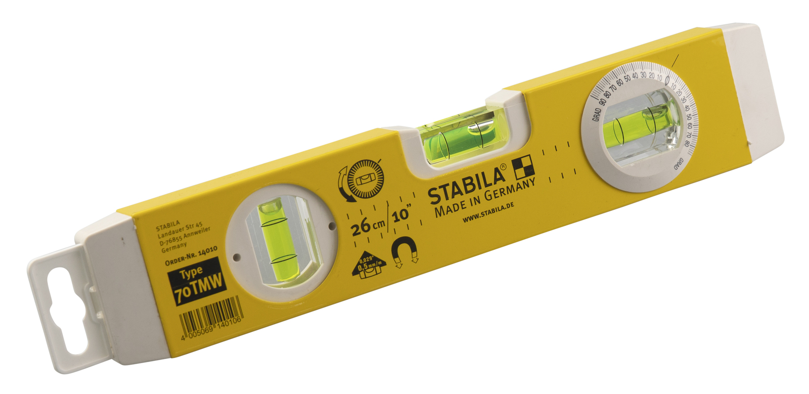 Stabila 300mm Level - Yellow