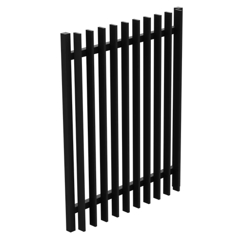 50x10 Blade Gate 950x900 [72mm Gaps] Black