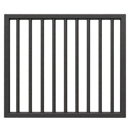 Flat Top SINGLE Gate 950x900 Monument Aluminium