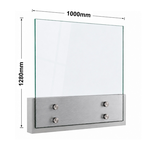 Glass 12mm Balustrade Standoff 1280mm x 1000mm