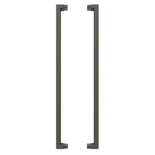 Flat Top Gate Adaptors 38x25x1200 Slate Grey Aluminium