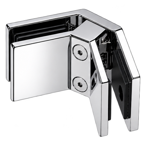 Glass Clamp Glass-2-Glass 90° (50mm) Mirror