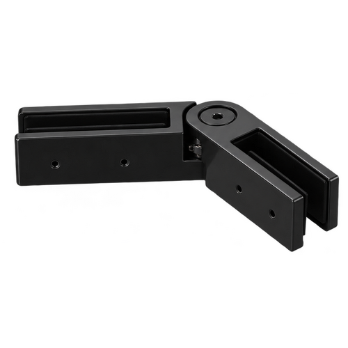 Glass Clamp Glass-2-Glass Adjustable (25mm) Black