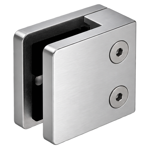 Glass D Clamp Square Satin