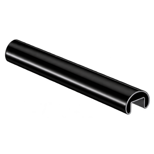 Handrail 25.4mmx21mmx6000mm Round Black