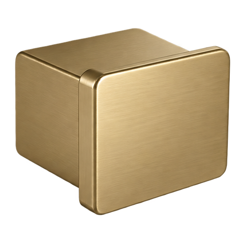 Handrail End Cap Square Brush Brass