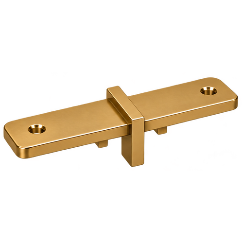 Handrail Joiner Square Brush Brass