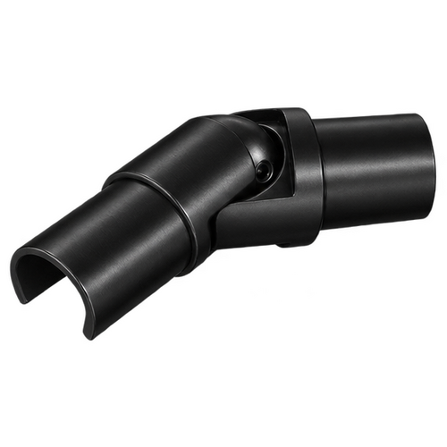 Handrail Swivel Horizontal Round Black