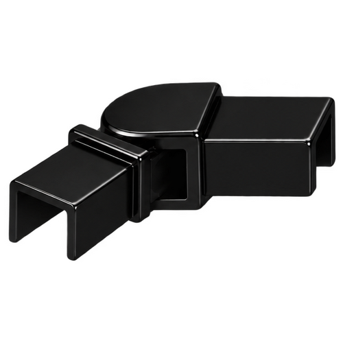 Handrail Swivel Horizontal Square Black