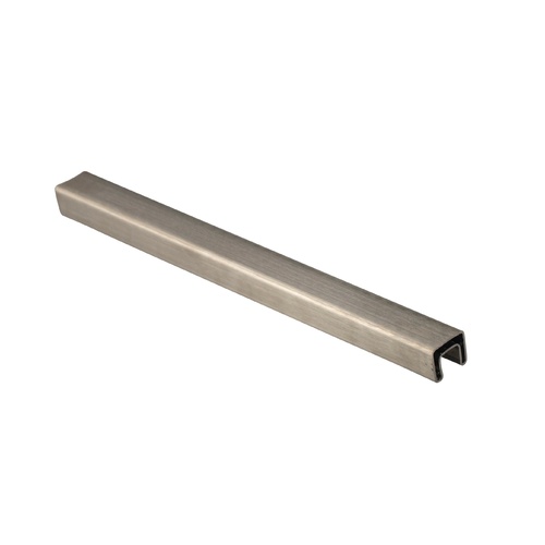 Glass Handrail 21mmx25mm Square Satin 5800mm length