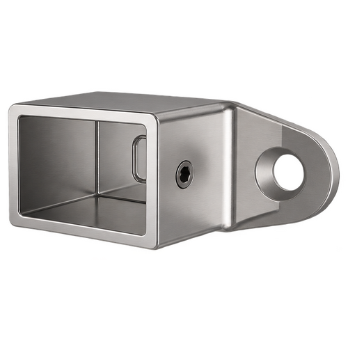 Handrail Wall Flange Horizontal Square Satin