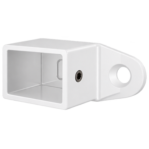 Handrail Wall Flange Horizontal Square White