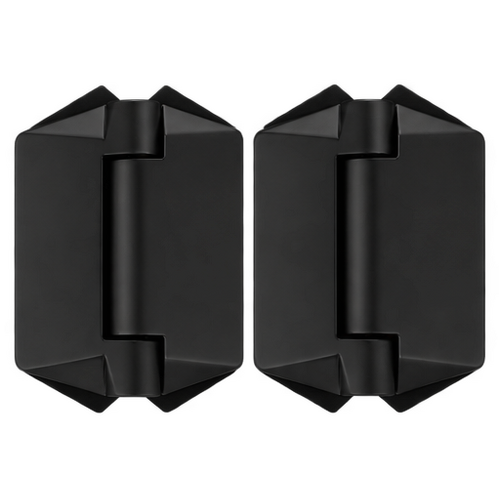 Hinge Hydraulic Glass-2-Glass Black 130 Series