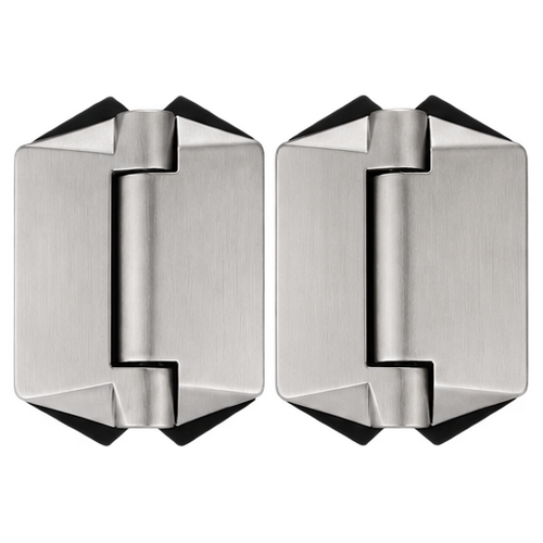 Hinge Hydraulic Glass-2-Glass Satin 130 Series