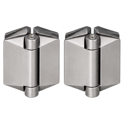 Hinge Hydraulic Glass-2-Glass Satin 155 Series