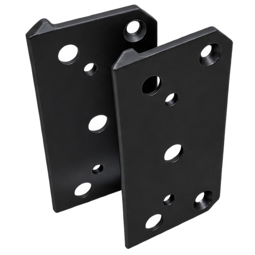 Hinge Hydraulic Glass-2-Post Bracket Black 125 Series