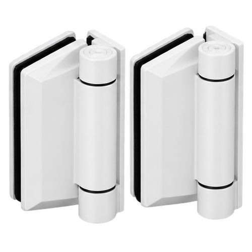 Hinge Hydraulic Glass-2-Wall White 125 Series
