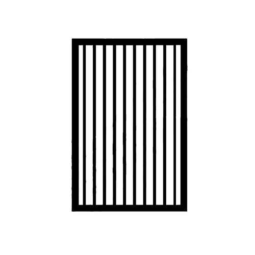 Heavy Security Flat Top Gate 1000 x 1200