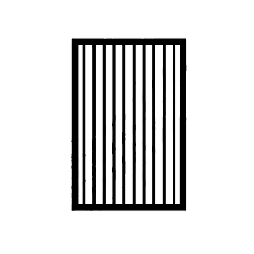 Heavy Security Flat Top Gate 1000 x 1500