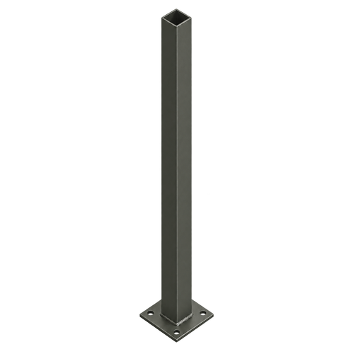 Post 50x50x1500 Flanged Slate Grey Aluminium 1.6mm
