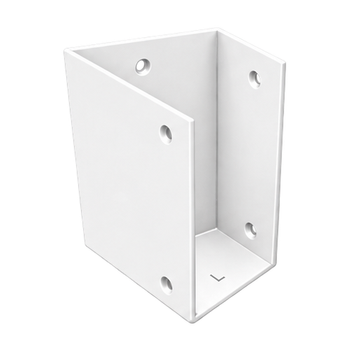 Pergola Purlin Bracket 45° LEFT 100x50 Pearl White