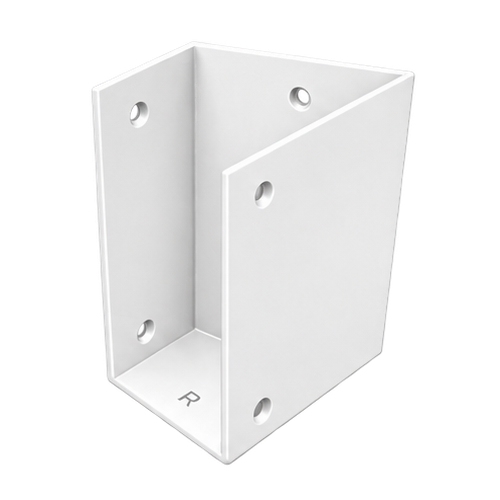 Pergola Purlin Bracket 45° RIGHT 100x50 Pearl White