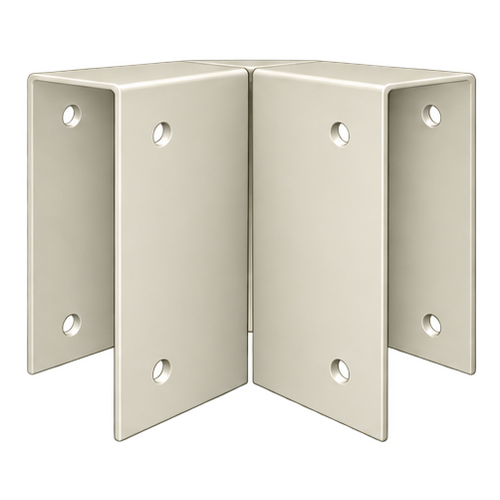 Pergola Purlin Bracket 90° 200x50 Off White