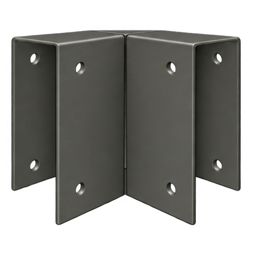 Pergola Purlin Bracket 90° 200x50 Slate Grey
