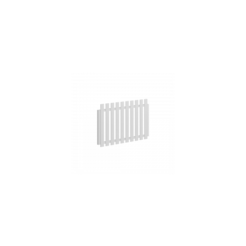 Off White 65x16 Flat Picket 950x1200 Gate