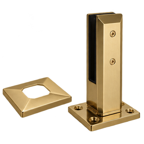 Spigot 2205M Square Deck Brush Brass