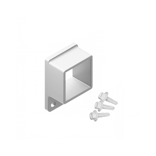 Off White 40 x 40 Bracket 2 - Hole (Inc Screws)