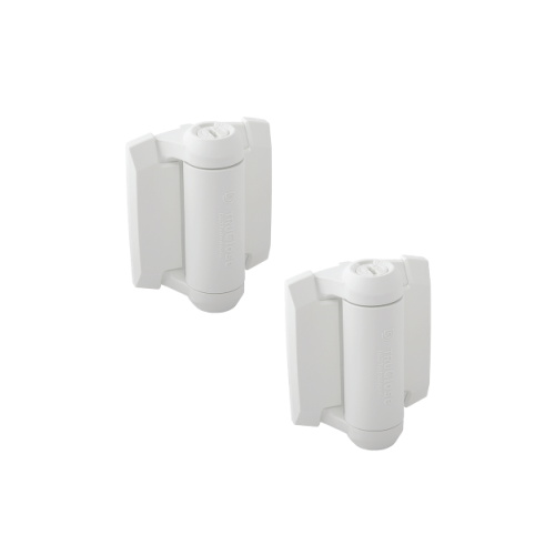 Tru Close WHITE Heavy Duty Hinges Pair